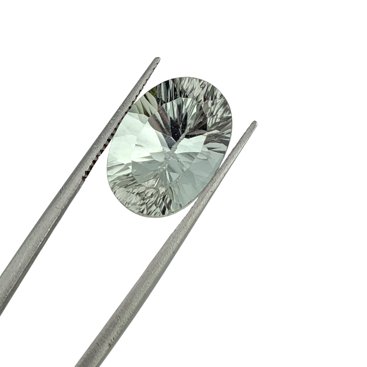 Prasiolita (Amatista Verde) Facetada Ovalada 14 x 10 mm