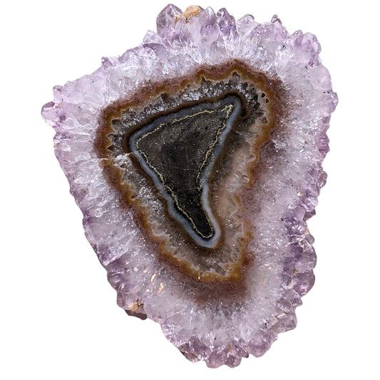 Amatista Semipulida Estalactita aprox 7x5 cm