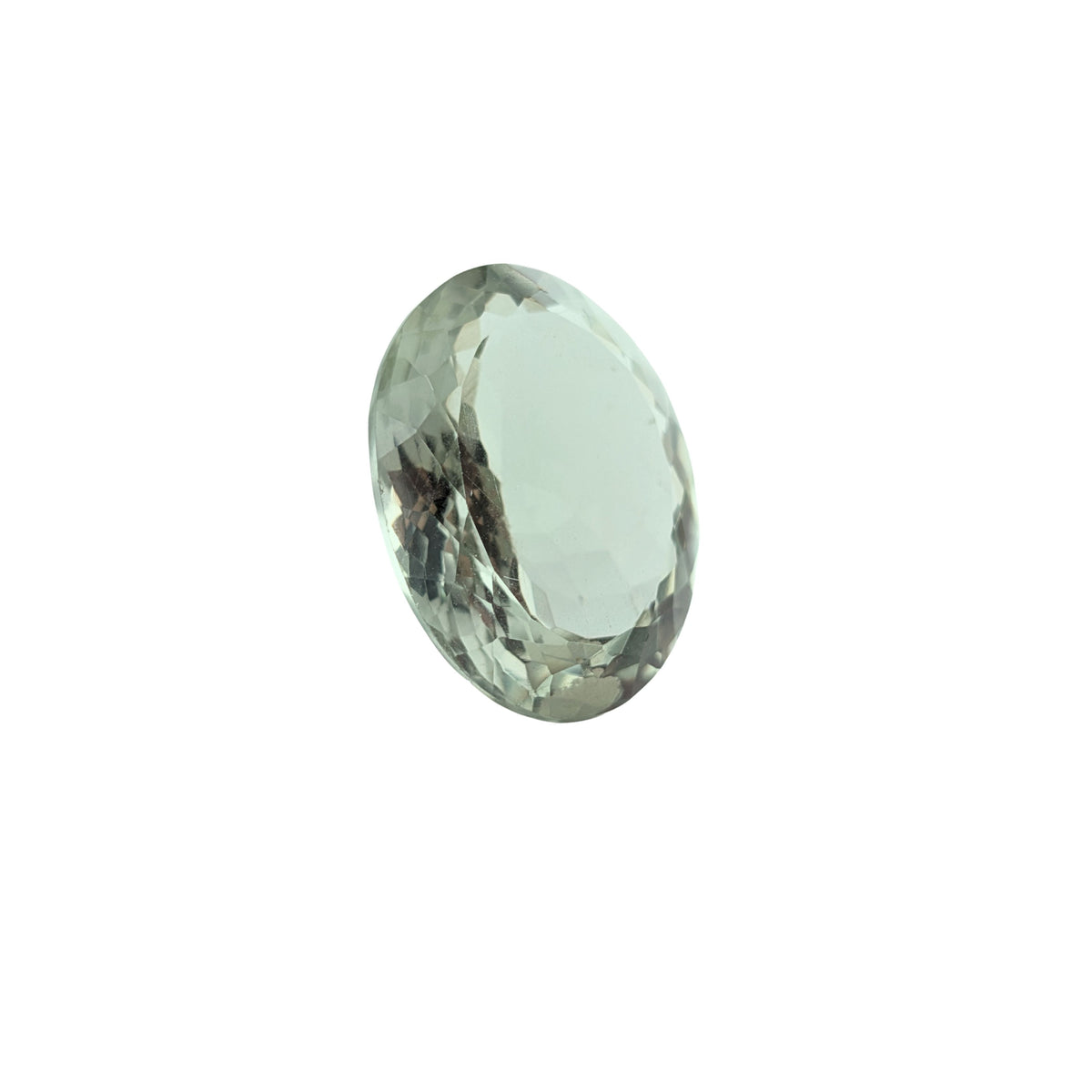 Prasiolita (Amatista Verde) Facetada Ovalada 21 x 15.8 mm