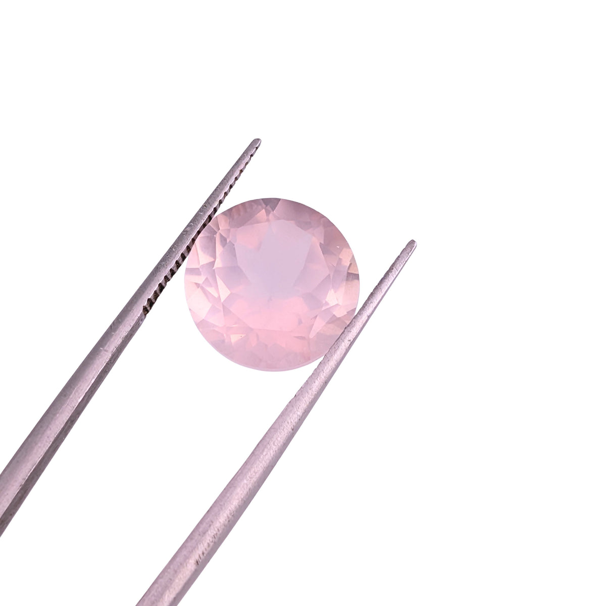 Cuarzo Rosa Facetado Redondo 11 mm