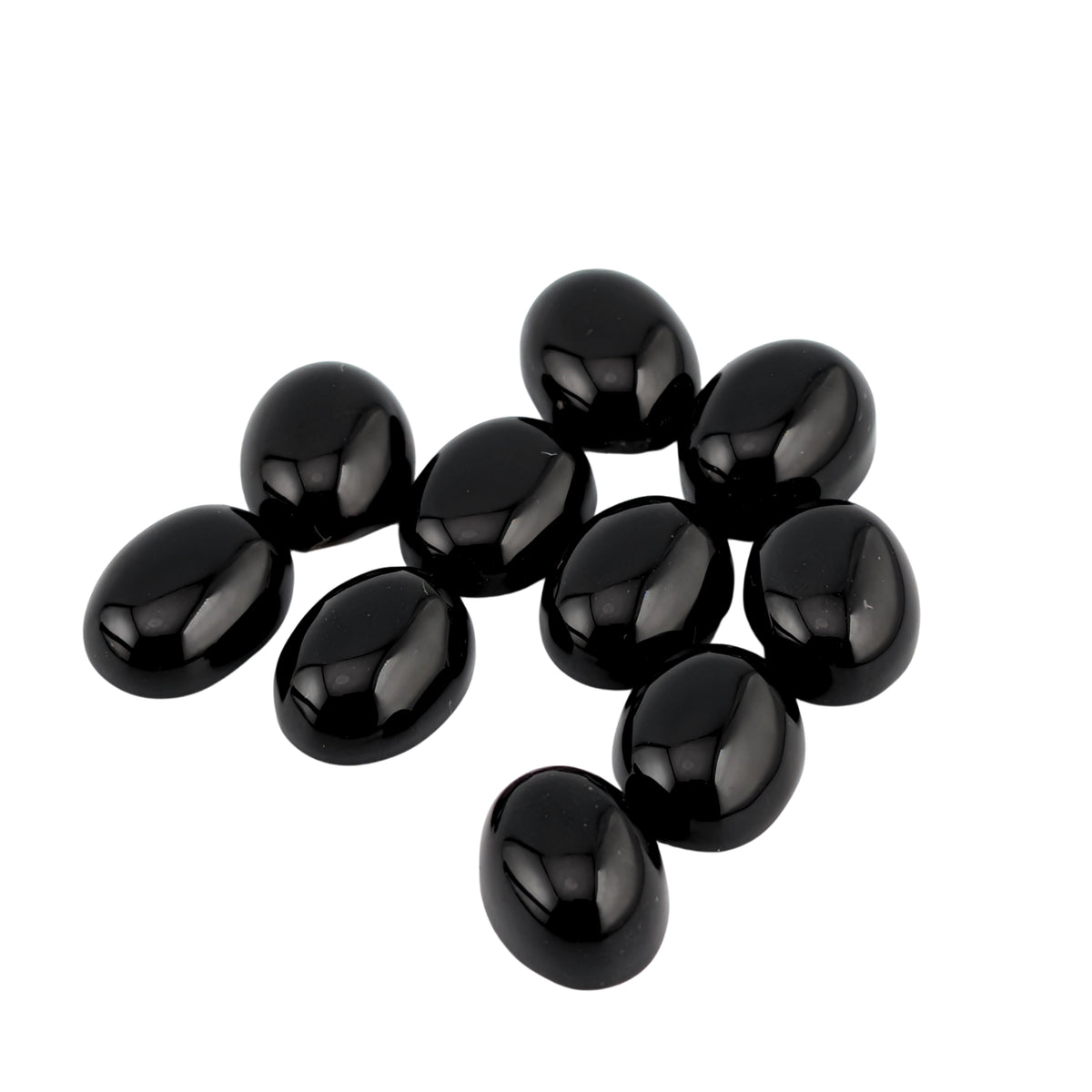 Ónix negro Cabuchón Ovalado 9 x 7 mm