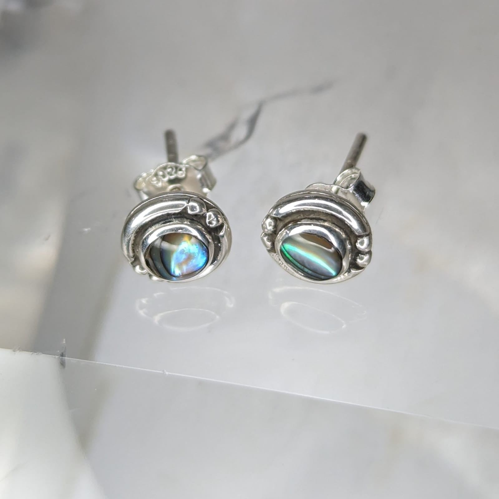Aretes Concha Paua
