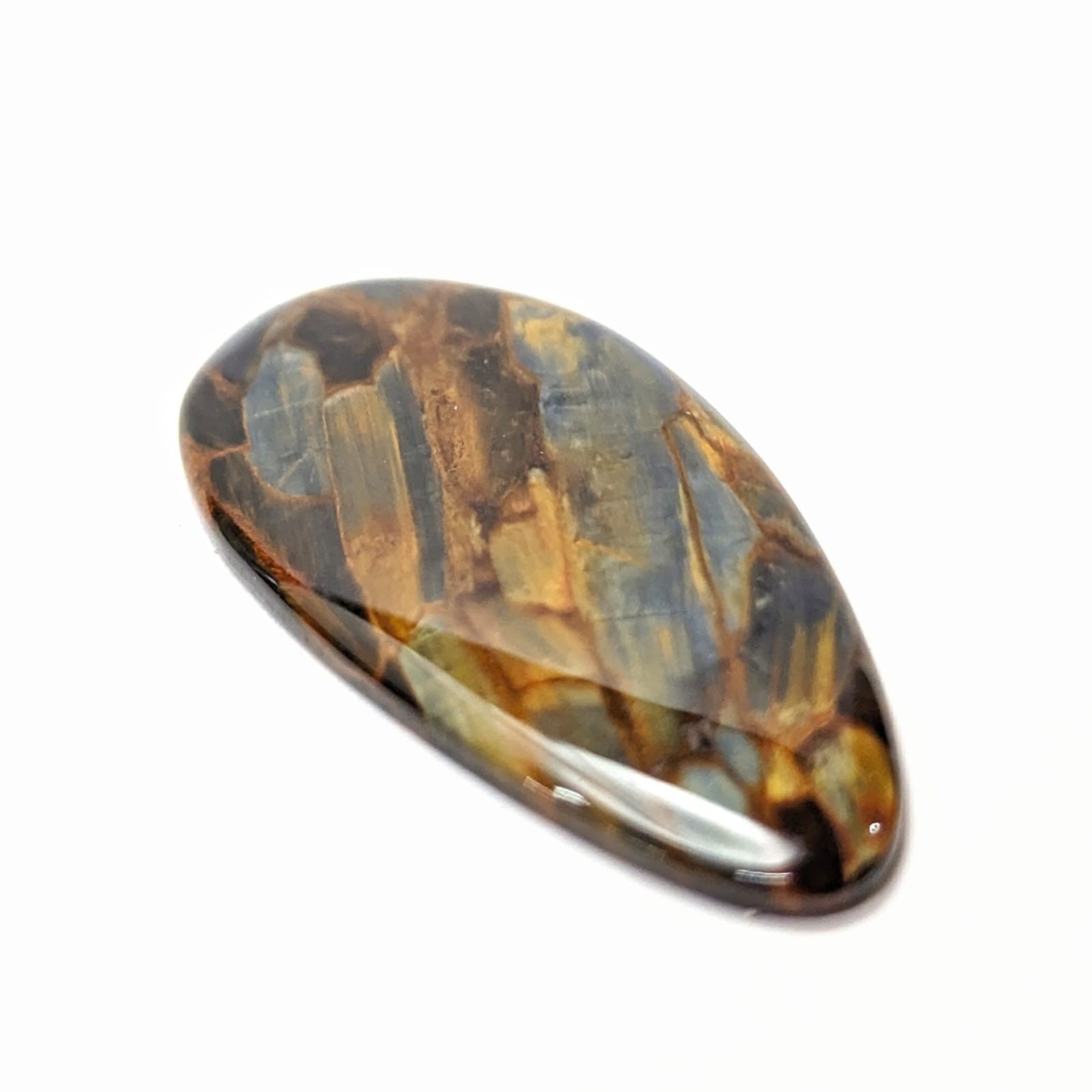 Pietersita Cabuchon Gota 41 mm x 20.22 mm