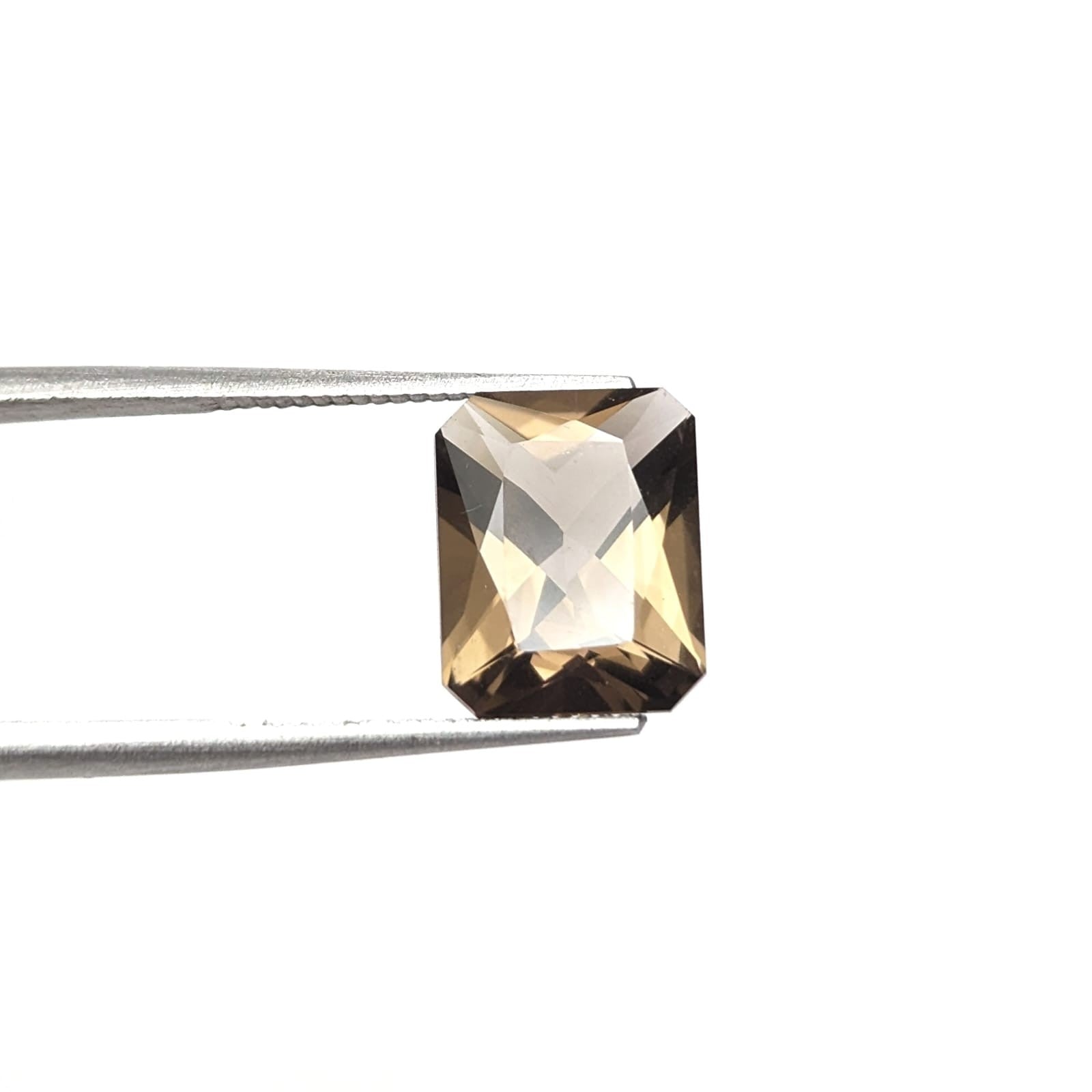 Cuarzo Ahumado Facetado Rectangular 10 x 8 mm