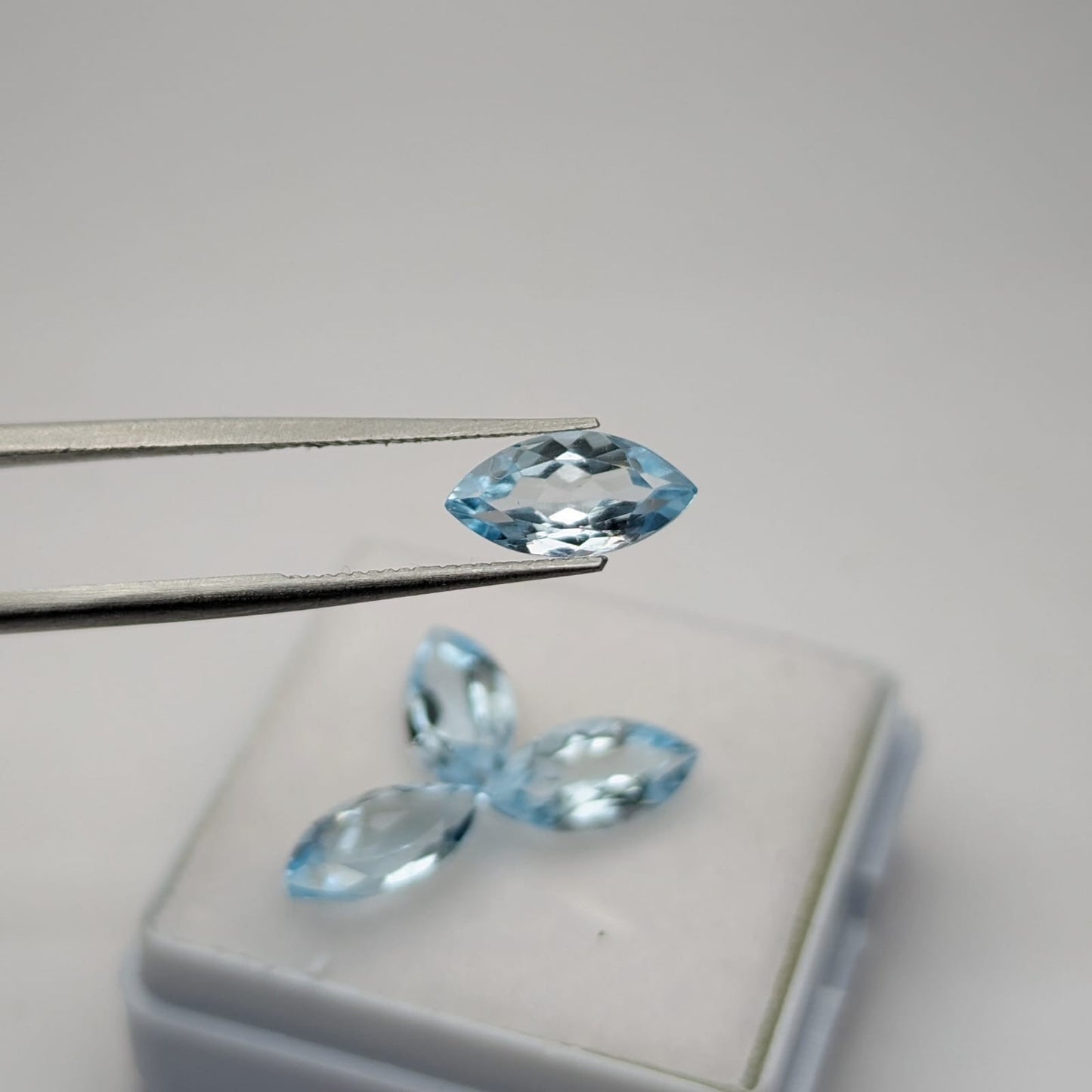 Topacio Sky Blue Facetado Marqueza 10 mm x 5 mm