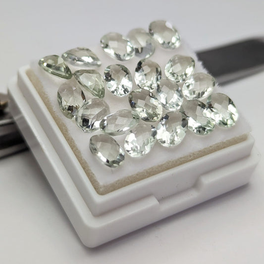 Prasiolita Facetado Ovalado 4 mm x 6 mm