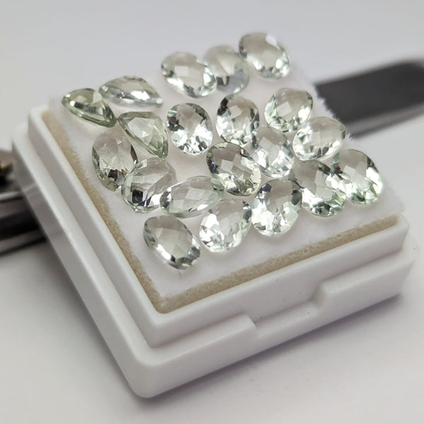 Prasiolita Facetado Ovalado 4 mm x 6 mm