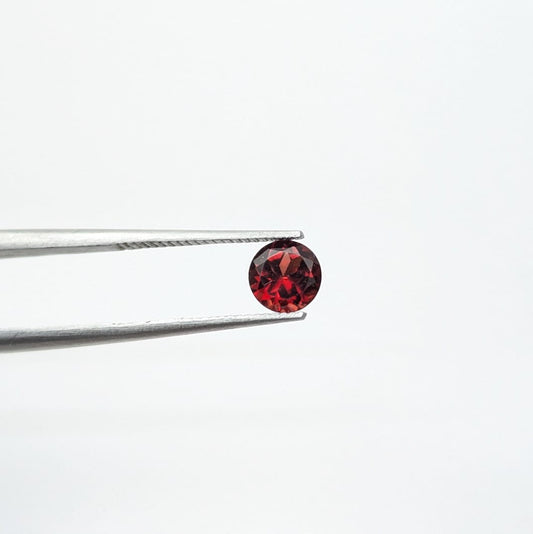 Granate Facetado Redondo 5 mm