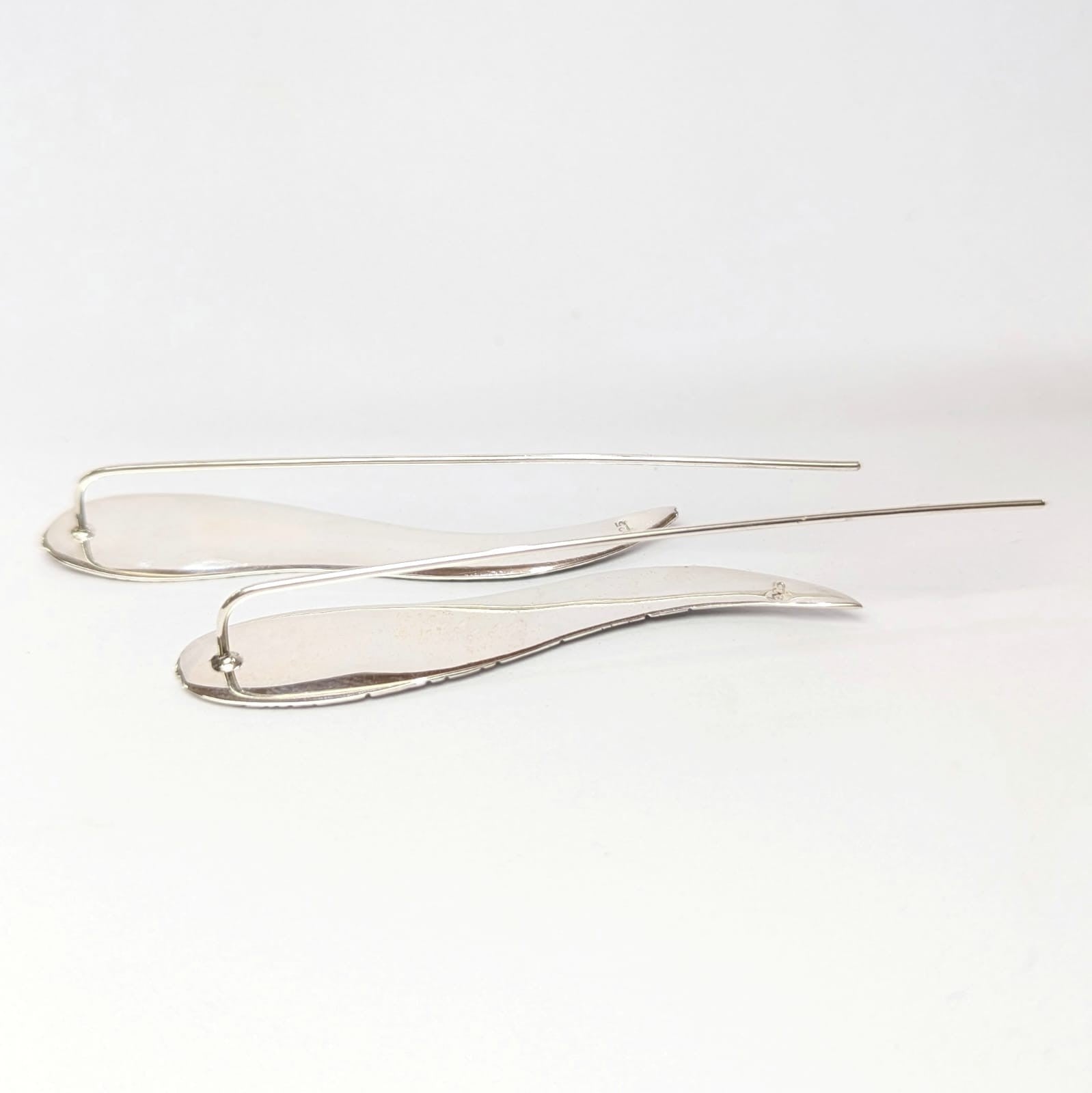 Aretes de pluma larga