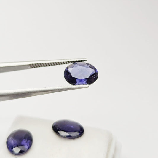 Iolita Facetado Ovalado 6 mm x 8 mm