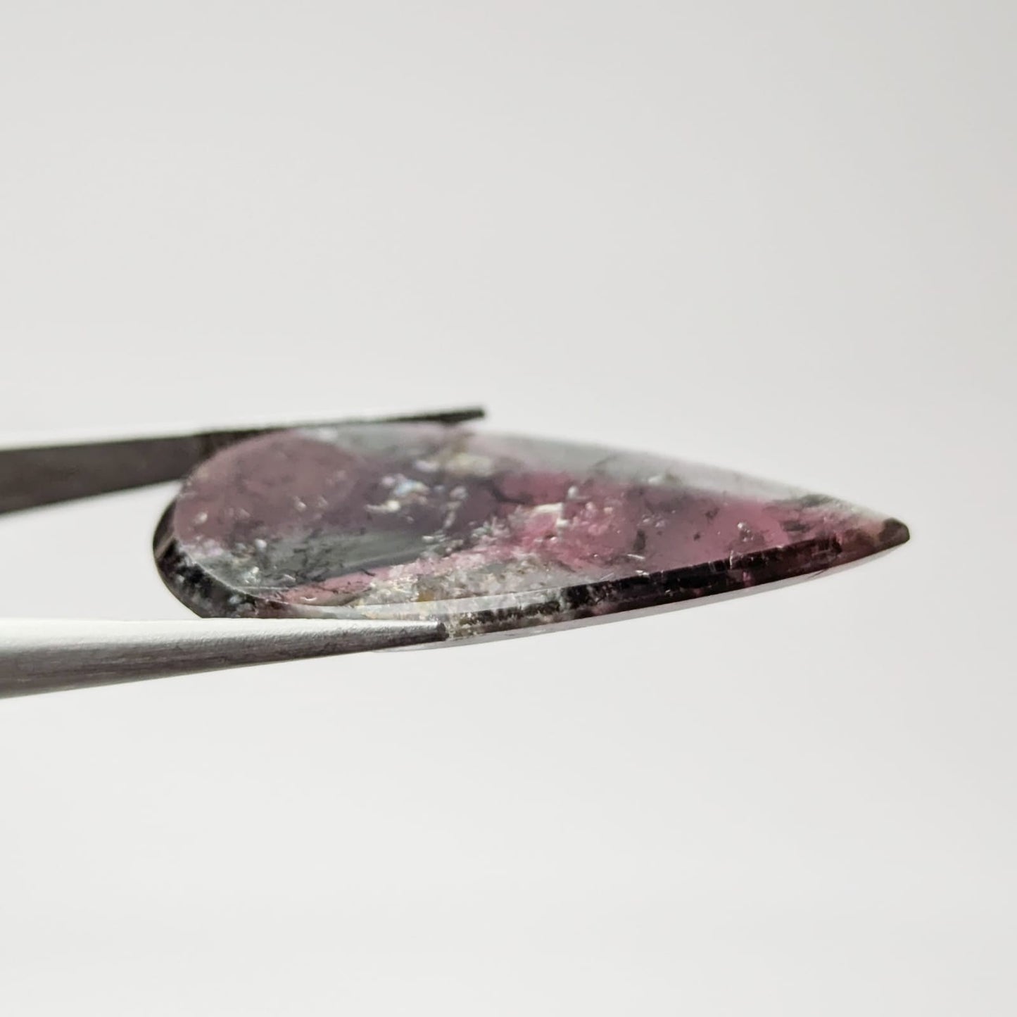Turmalina Liddicoatita Rodajas Gota 31.62 mm x 20 mm