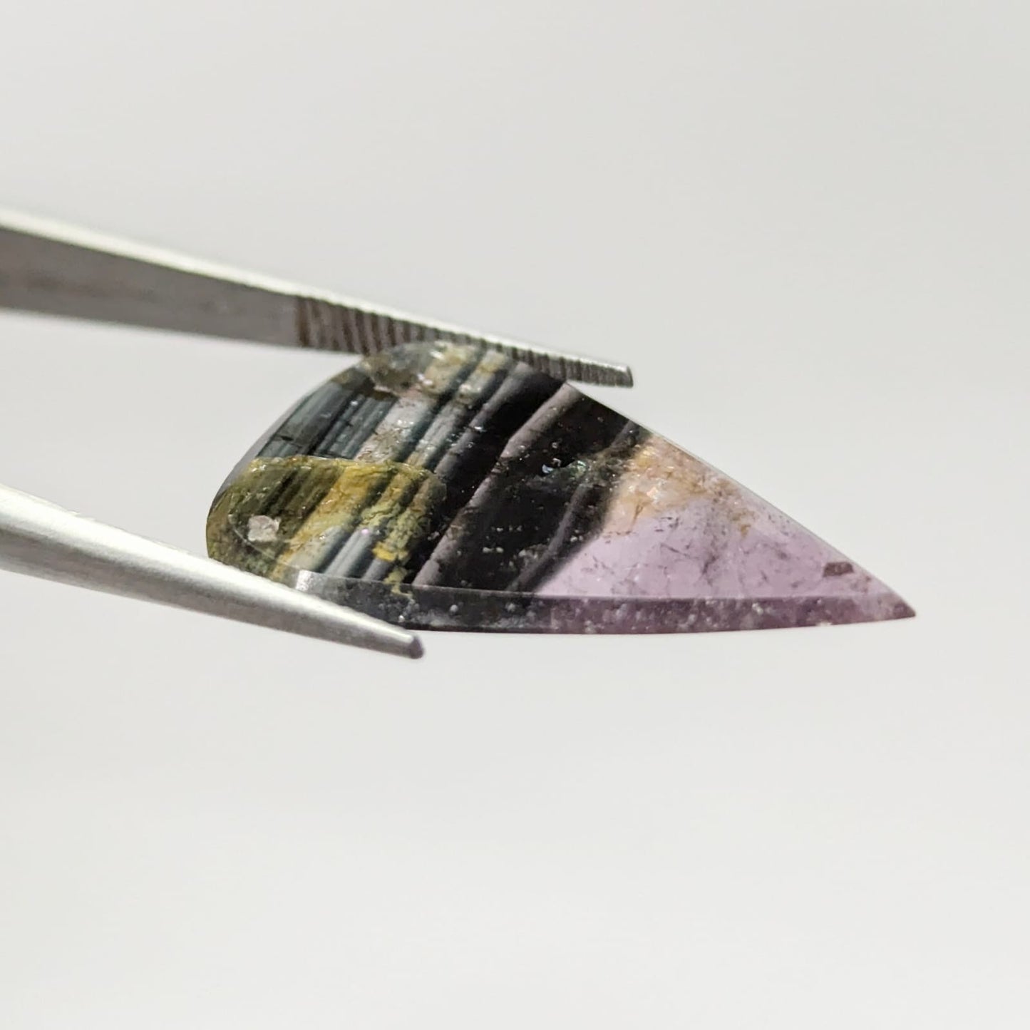 Turmalina Liddicoatita Rodajas Gota 23.38 mm x 15.2 mm