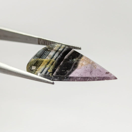 Turmalina Liddicoatita Rodajas Gota 23.38 mm x 15.2 mm