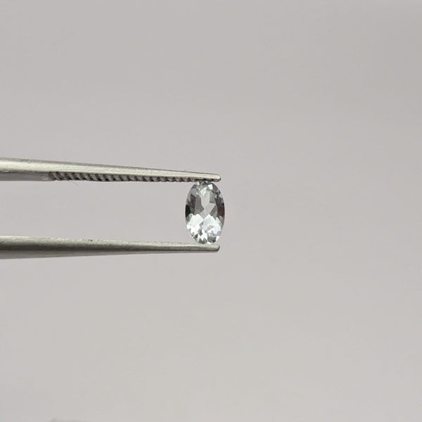 Aguamarina Facetado Ovalado 3 mm x 5 mm