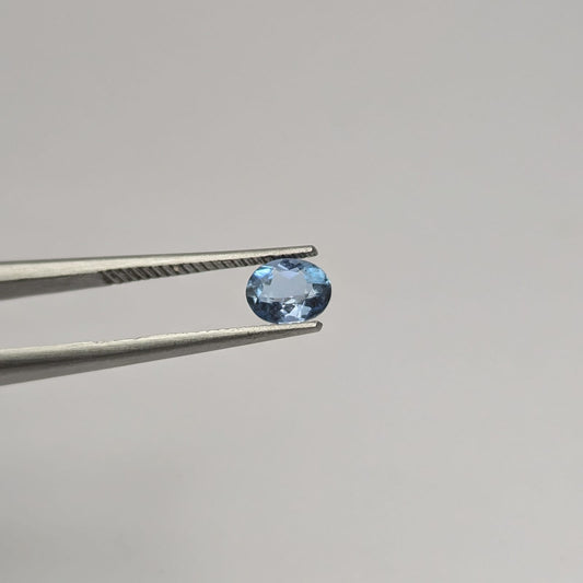 Aguamarina Facetado Ovalado 5 x 4 mm