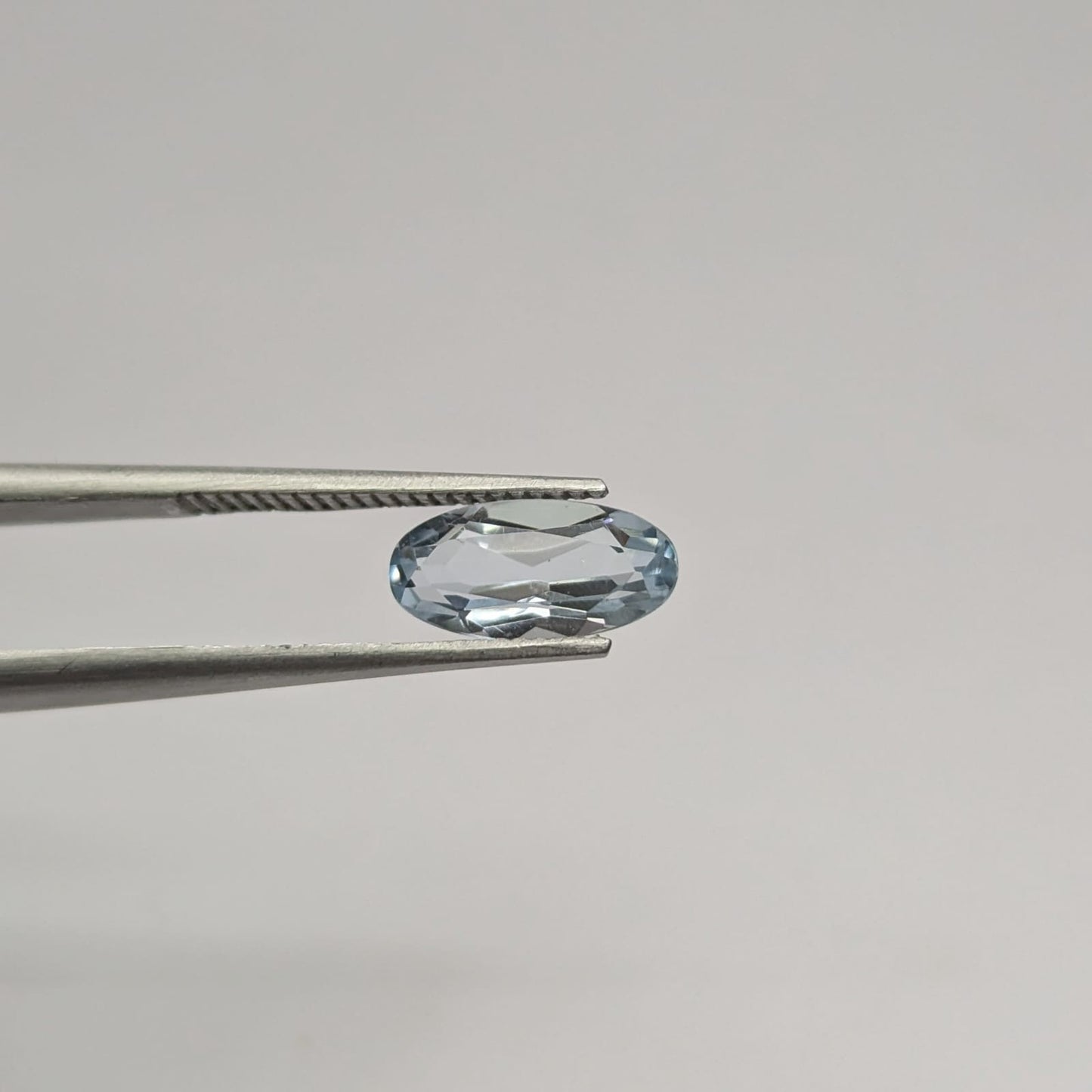 Aguamarina Facetado Ovalado 9 x 5 mm