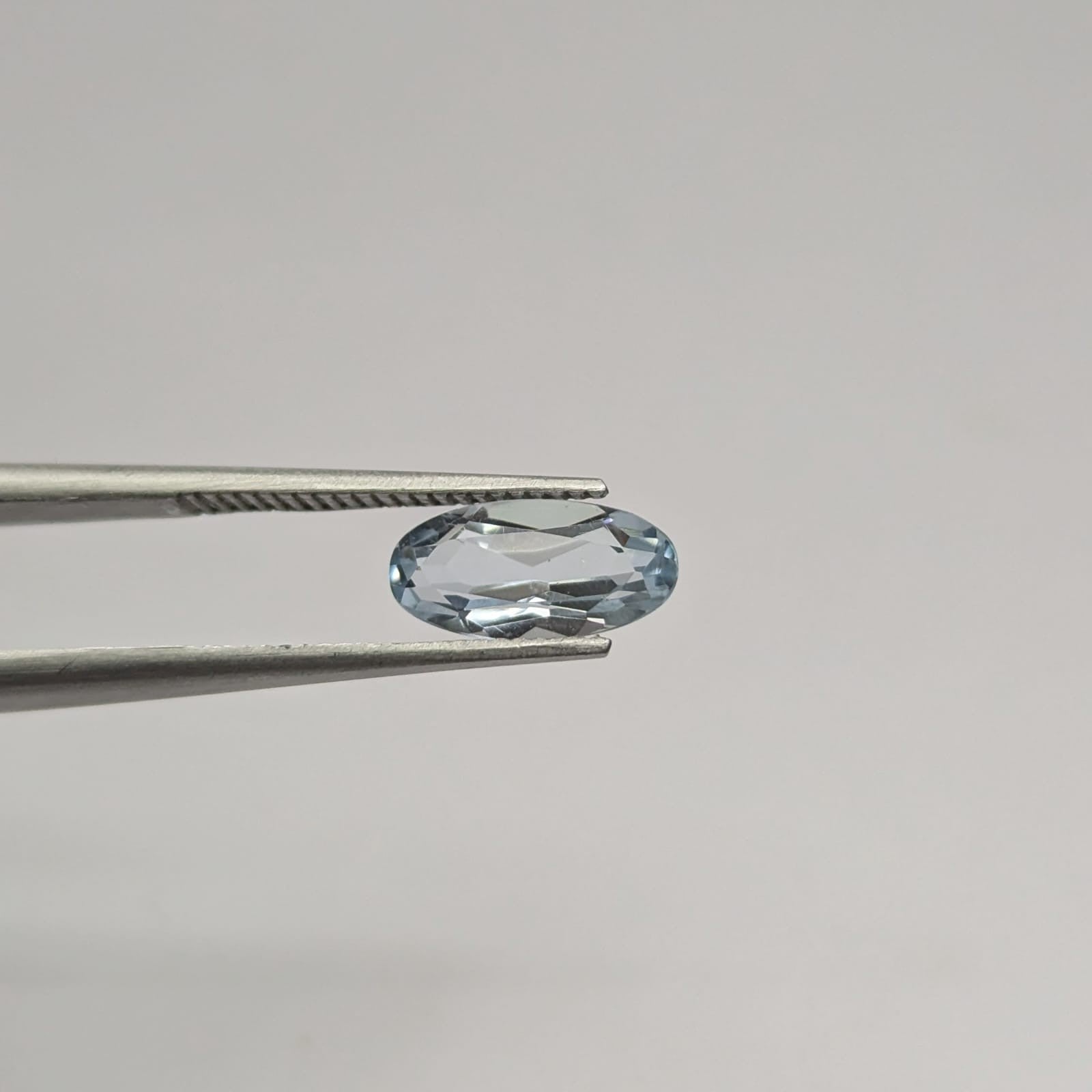 Aguamarina Facetado Ovalado 9 x 5 mm