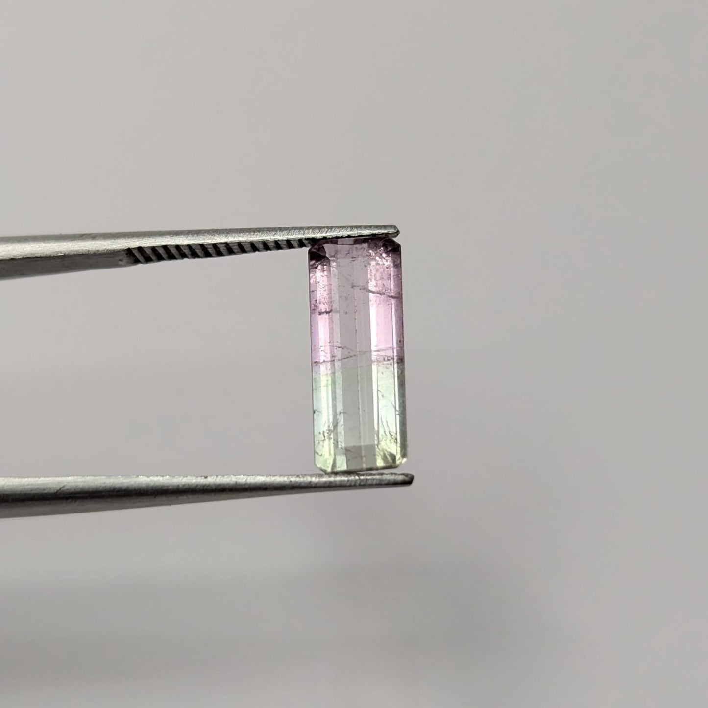Turmalina Sandía Facetado Rectangular 4.6 mm x 11.6 mm