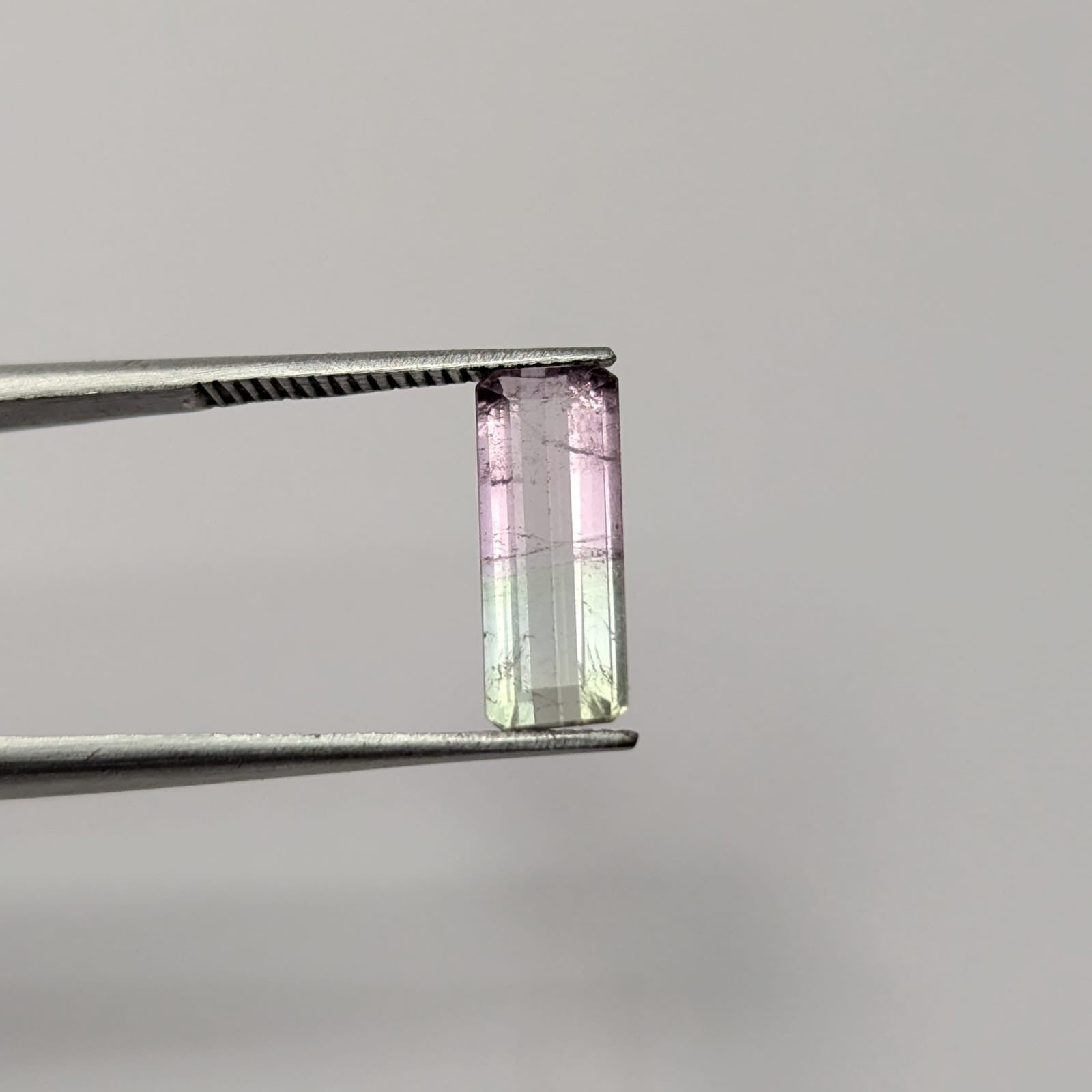 Turmalina Sandía Facetado Rectangular 4.6 mm x 11.6 mm