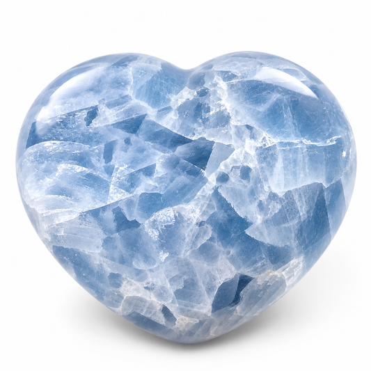 Corazón de Calcita Azul ~7 cm