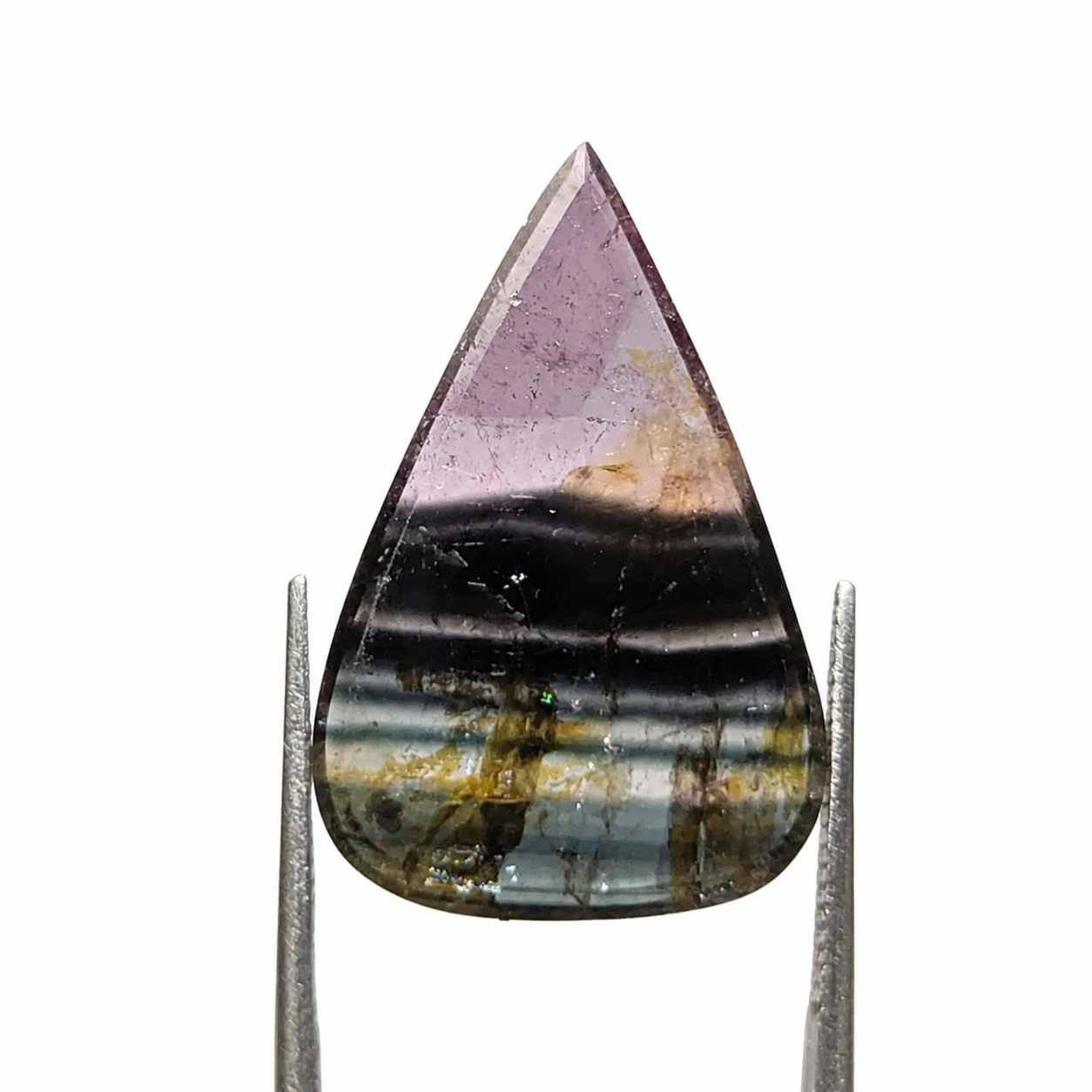 Turmalina Liddicoatita Rodajas Gota 23x15 mm