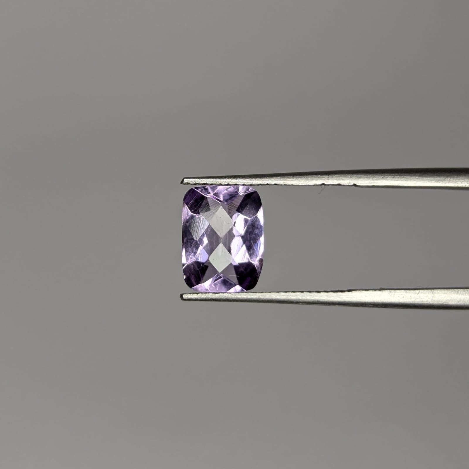Amatista Lavanda Facetado Rectángular 6 mm x 8 mm