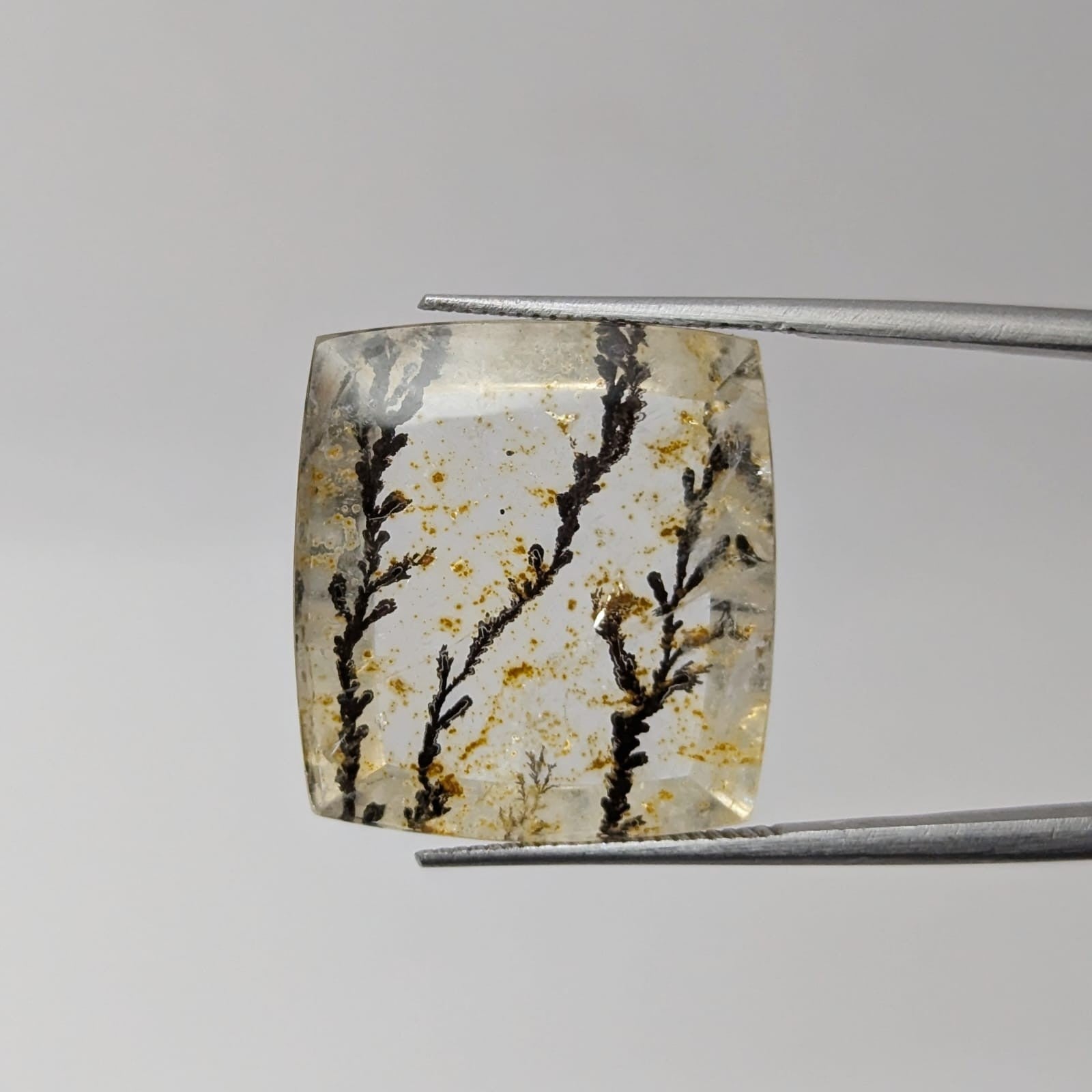 Cuarzo con dendrita Cabuchon Forma libre 18 mm x 20 mm