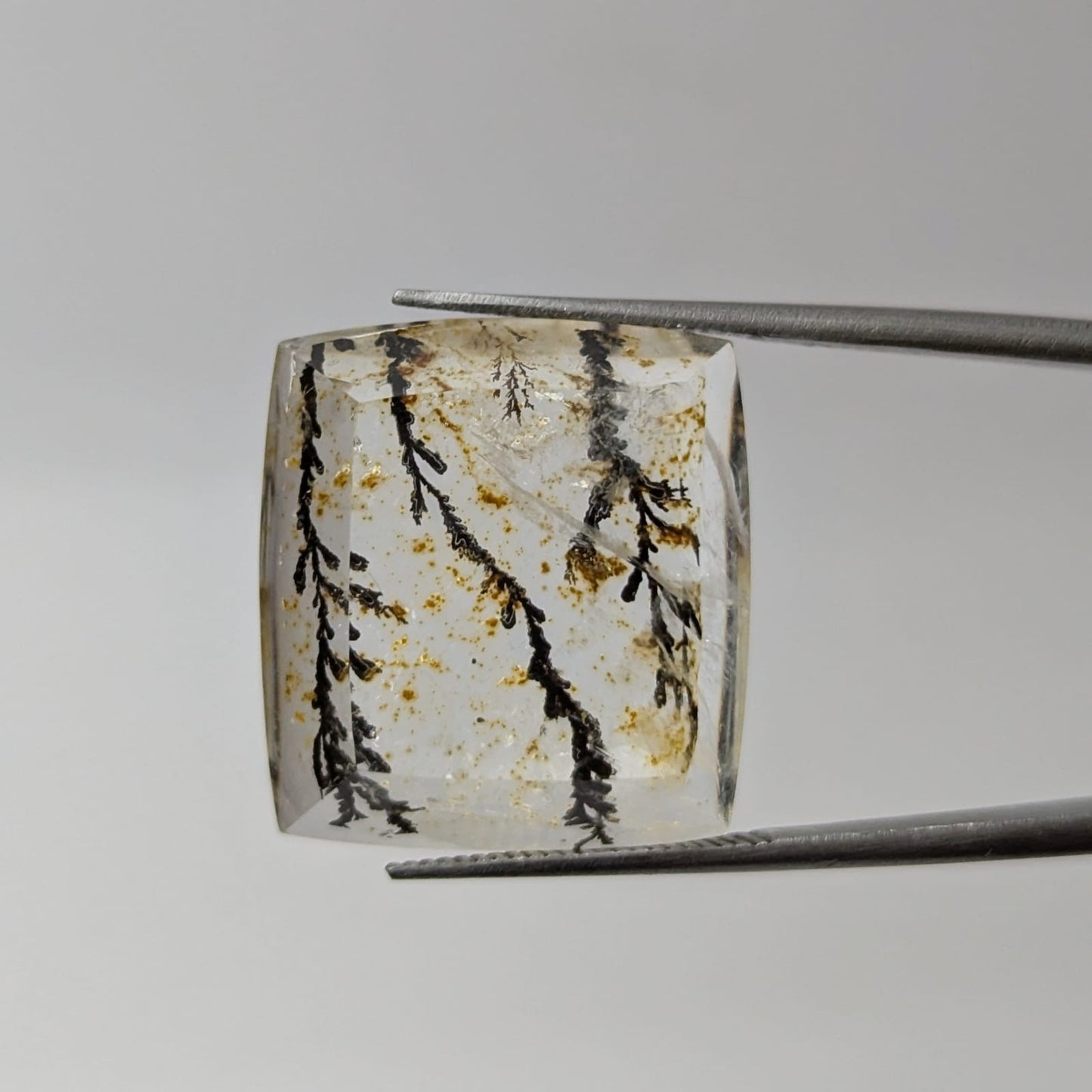 Cuarzo con dendrita Cabuchon Forma libre 18 mm x 20 mm