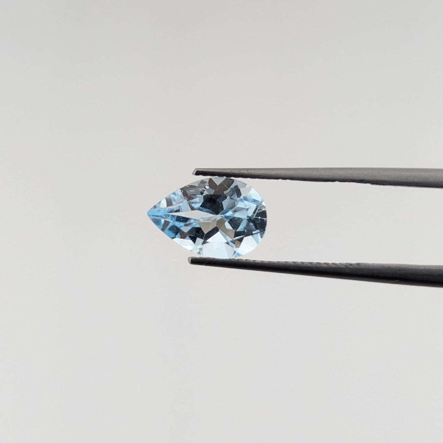 Topacio Sky Blue Facetado Gota 6 mm x 9 mm