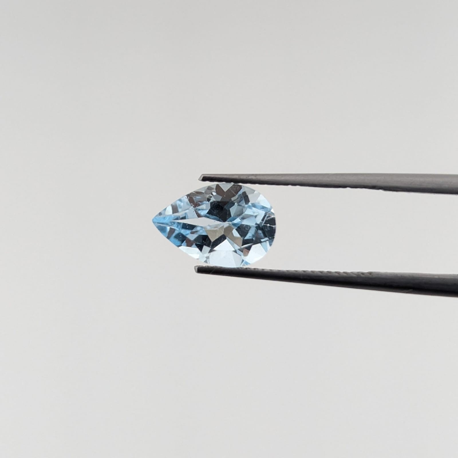 Topacio Sky Blue Facetado Gota 6 mm x 9 mm