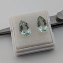 Prasiolita Facetado Gota 8 mm x 12 mm