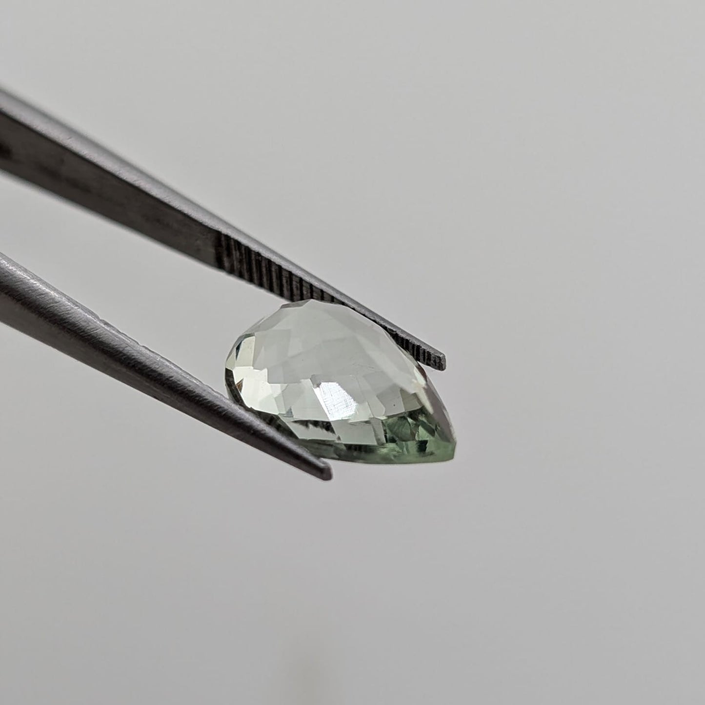 Prasiolita Facetado Gota 8 mm x 12 mm