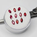 Zafiro Rojo Facetado Marqueza 5x2.5 mm