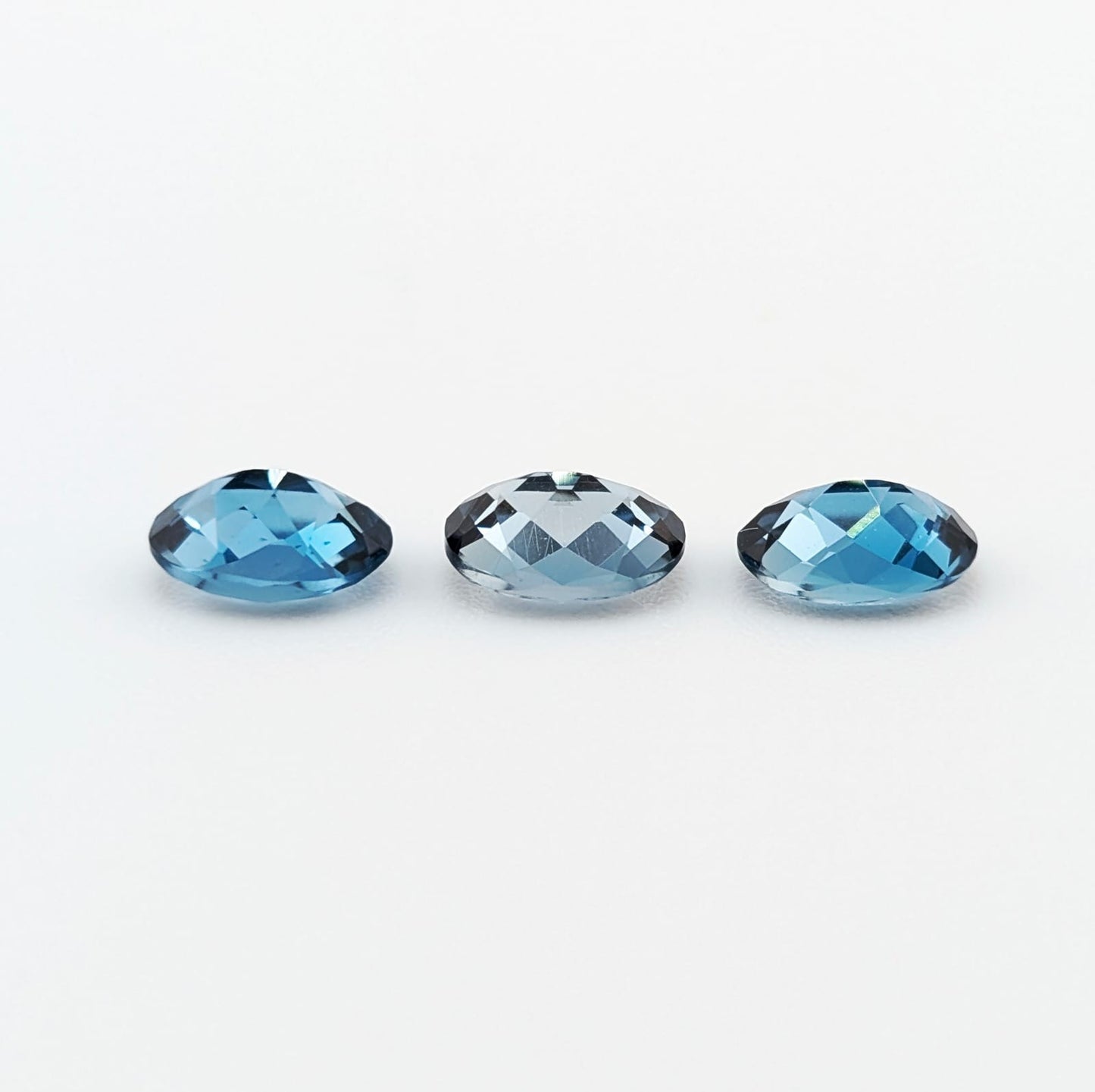 Topacio Azul London Facetado Ovalado 7 x 5 mm