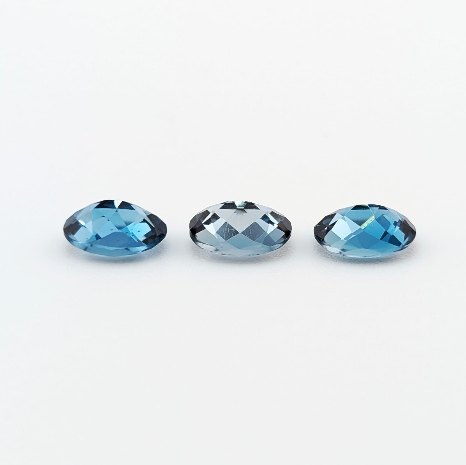 Topacio Azul London Facetado Ovalado 7 x 5 mm