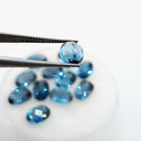Topacio Azul London Facetado Ovalado 7 x 5 mm