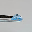 Topacio Azul Suizo Facetado Corazón 7 mm