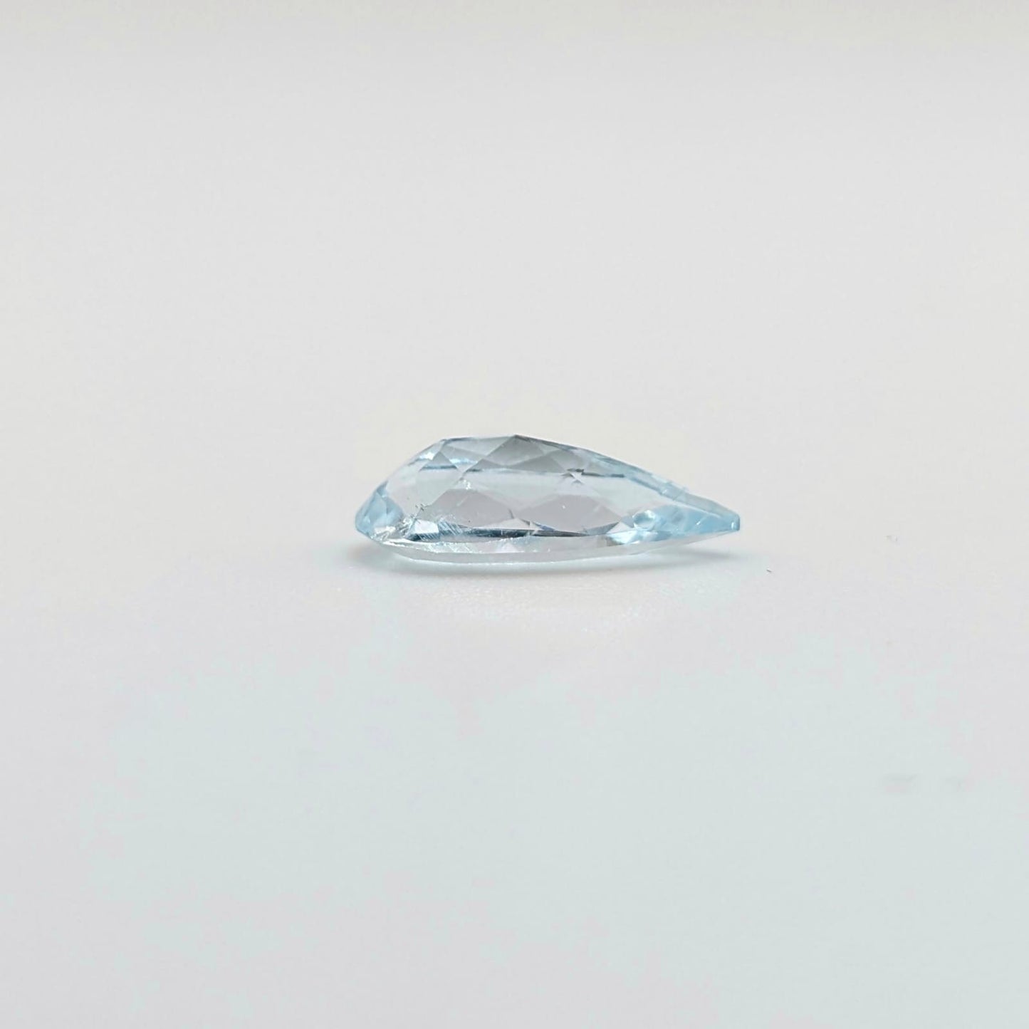 Aguamarina Facetado Gota 13 mm x 5 mm