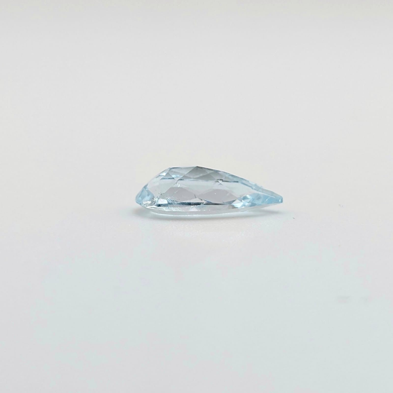 Aguamarina Facetado Gota 13 mm x 5 mm