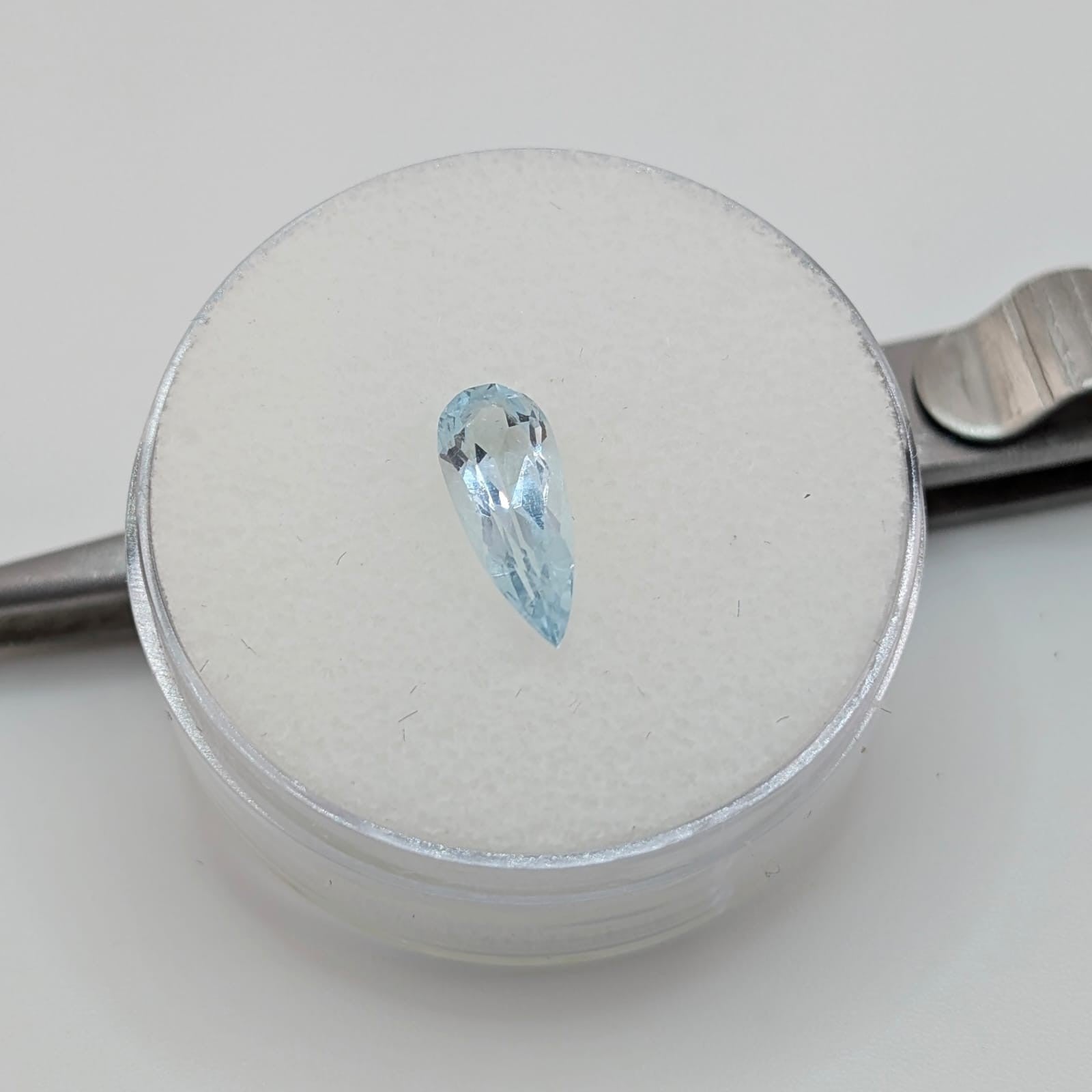 Aguamarina Facetado Gota 13 mm x 5 mm