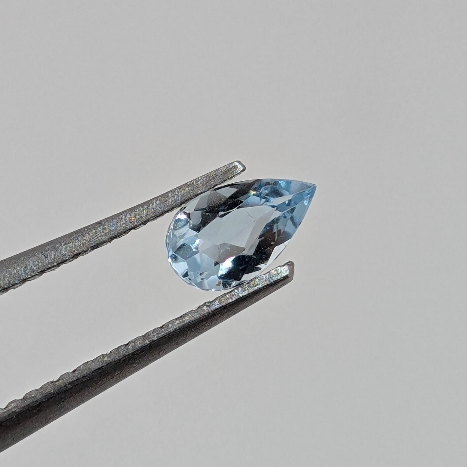 Aguamarina Facetado Gota 5 x 3 mm