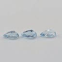 Aguamarina Facetado Gota 5 x 3 mm
