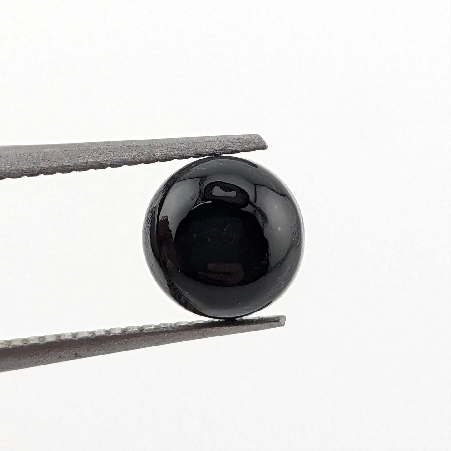 Ónix Negro Cabuchon Redondo 6 mm