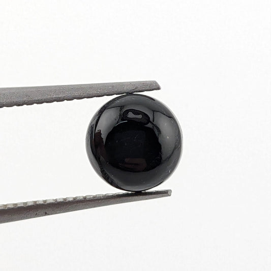 Ónix Negro Cabuchon Redondo 6 mm