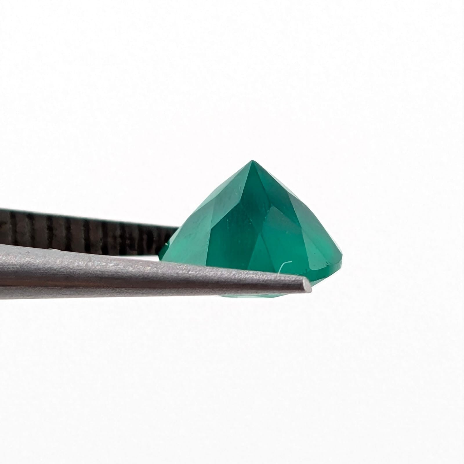 Ónix Verde Facetado Redondo 6 mm