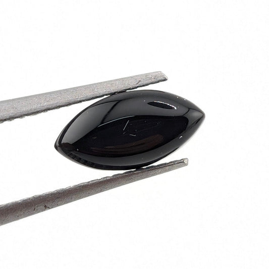Ónix Negro Cabuchon Marqueza 4 mm x 8 mm
