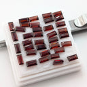 Granate Facetado Baguette 3 mm x 6 mm