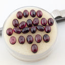 Granate Ovalado Facetado 7 x 5 mm