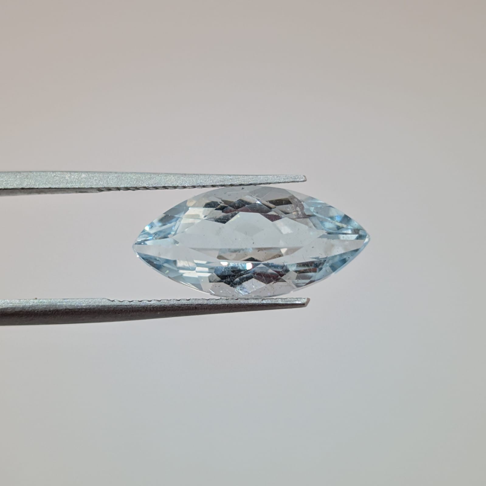 Aguamarina Facetado Marqueza 10 mm x 7.2 mm