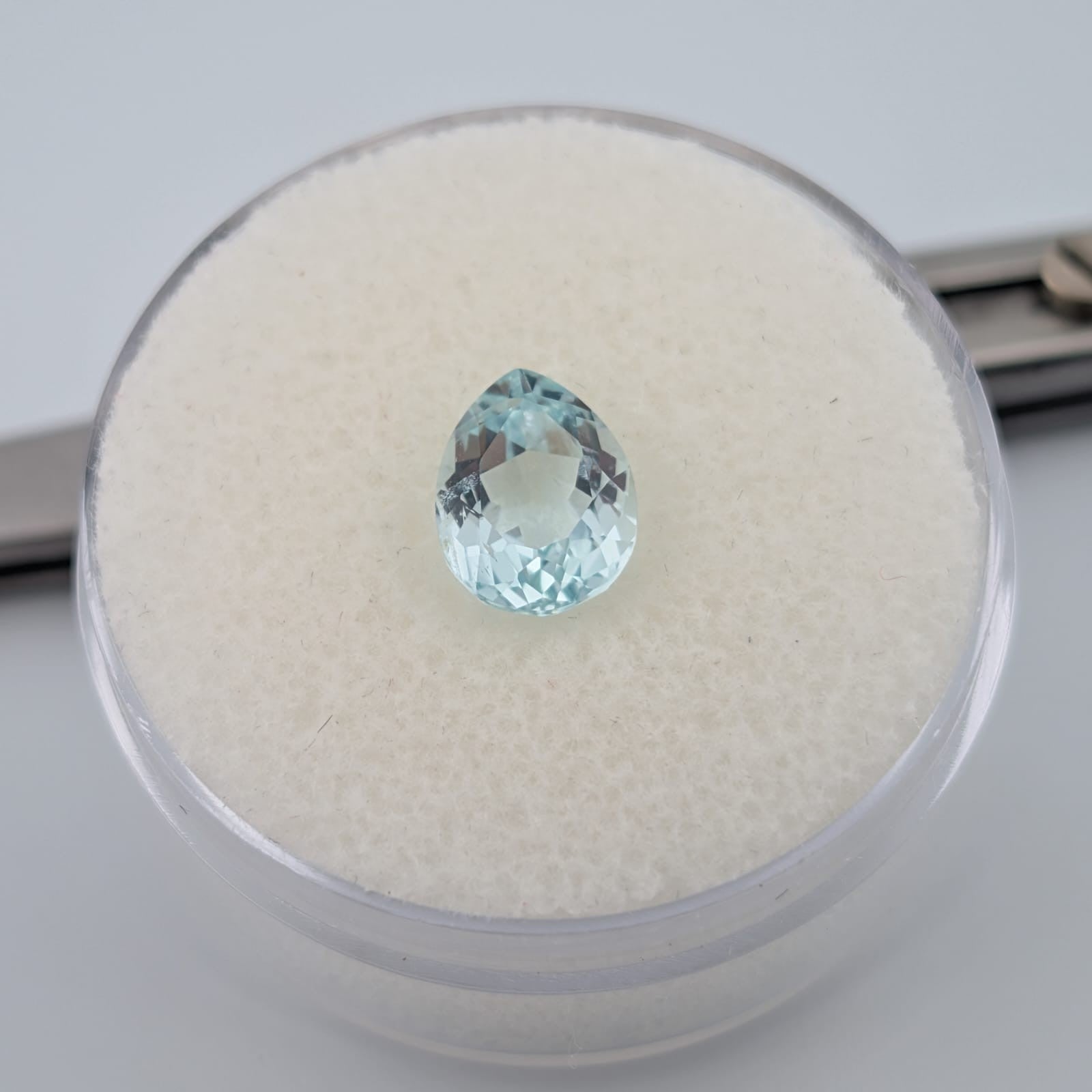 Aguamarina Facetado Gota 10 mm x 7.5 mm
